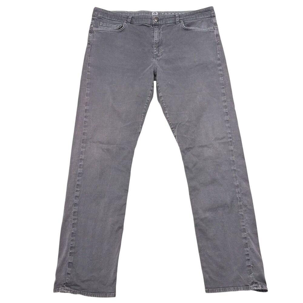 Linksoul Jeans Mens Size 38 x 31‎ Gray Straight Fit Stretch Denim Golf Casual